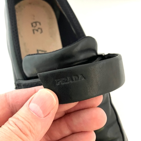 Prada Vintage Linea Rossa Leather Shoes - Size 39 US MENS Size 6- 6 1/2 - Picture 15 of 17